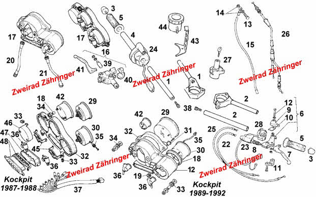 Ersatzteile Lenker AF1 125