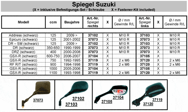 Spiegel Suzuki