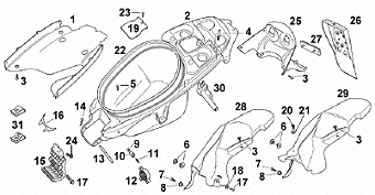 Diverses Ersatzteile Aprilia SR 50