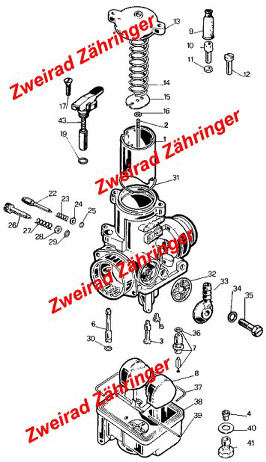 Vergaser Dellorto (26-28 mm) TX 300-311-Climber