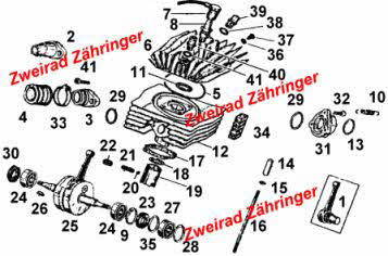 Zylinder Minarelli P6+K6