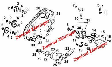 Ersatzteile Kupplungsdeckel Minarelli RV