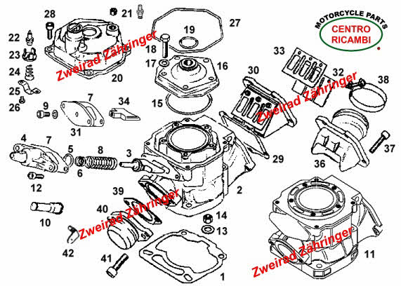 Ersatzteile Zylinder Rotax 122