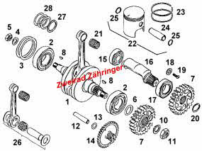 Ersatzteile Kurbelwelle Rotax 123