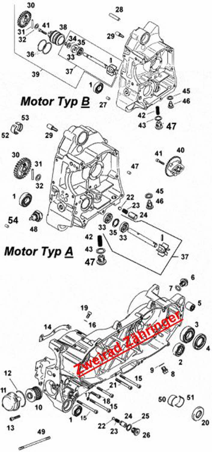 Gehäuse Motor Leonardo