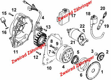 Zündung Leonardo + Scarabeo 125-150