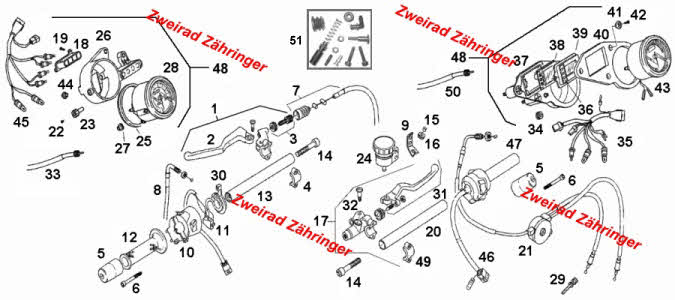 Ersatzteile Lenker Aprilia RS 125
