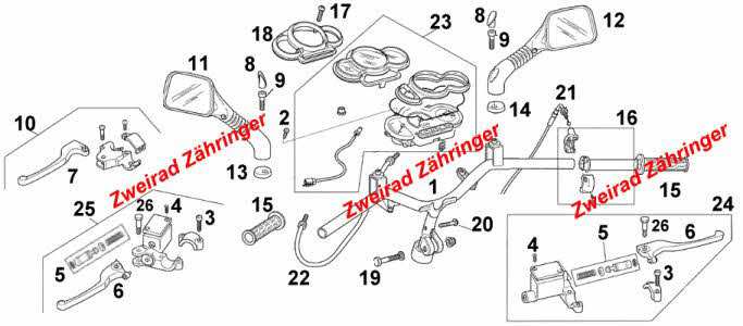 Ersatzteile Lenker SR 50