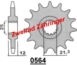 Kettenritzel Husqvarna/Husaberg