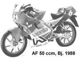 Ersatzteile Aprilia AF1 50 ccm Bj. 1988-1989