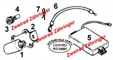 Auslaßsteuerung Aprilia 125 ccm